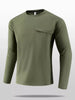 Men's Plus Size Long Sleeve T-Shirt with Pocket by Simply Love