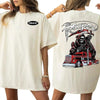 "The Reaper" Peterbilt Truck Shirt – 2-Sided Red Skull Rig Tee by Dog Mom Hat