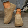 Women’s Round Toe Elegant Student Casual Lace-Up Shoes by FitiqueFit