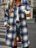 Women’s Plaid Shacket Set – Flannel Shirt Jacket & Distressed Denim Shorts by FitiqueFit