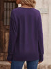V-Neck Long Sleeve T-Shirt by Simply Love