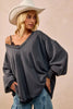 BiBi Mineral Washed French Terry Oversized Sweatshirt by FitiqueFit