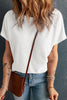 Mist Green Waffle Knit Boat Neck Short Sleeve Top by Wild and Free Boutique