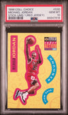 Graded 1996 Upper Deck Collectors Choice Michael Jordan #S30 Stick Ums 1 Red Jersey Basketball Card PSA 10 Gem Mint