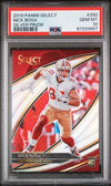 Graded 2019 Panini Select Nick Bosa #250 Silver Prizm Rookie RC Football Card PSA 10 Gem Mint