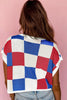 White Color Block Cap Sleeve Sweater by Wild and Free Boutique