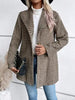Women's Plaid Collared Neck Buttoned Long Sleeve Jacket – Classic & Lightweight Outerwear for Everyday Wear by Stevvex