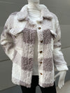 Autumn And Winter Long Sleeve Double Pocket Plaid Furry Coat Women