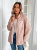Winter Warm Zip Up Long Sleeve Jacket Fuzzy Cozy & Stylish Jacket Cold-Weather Essential Outdoor Jacket by Stevvex