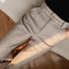 Women's Solid Color Wool-Like Tapered Trousers | Classic Ankle-Length Pants by FitiqueFit