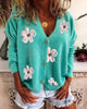 Women’s V Neck Crochet Cardigan by FitiqueFit