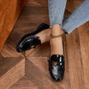 Women’s Patent Leather Square Toe Shoes by FitiqueFit