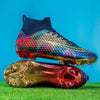 Men's Outdoor Training Gold-plated Bottom High-top Soccer Shoes by My Store