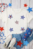 Sequin Star Round Neck Short Sleeve T-Shirt by Simply Love
