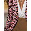 Women's Pink Leopard Blazer by FitiqueFit