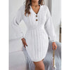 Women’s Cable Knit Sweater Dress by FitiqueFit