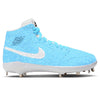 "Baby Blue Glitter" Jordan 1 Retro Cleats by Stadium Custom Kicks