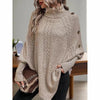Women's Asymmetry Hem Turtleneck Sweater by FitiqueFit
