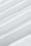 White Plain & Casual Shirred Cuffs Half Sleeve Top