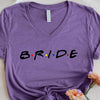 💎 Bachelorette Party Shirts Bride, I Do Crew V-Neck Tee 🍾 by Adorb Custom Tees