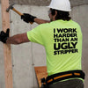Work Harder - Safety Yellow T-Shirt by Armed American Supply