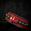 The "Balteus" red collar by Bestia Dog Gear