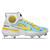 "Banana" Nike Alpha Huarache Elite 3 Mid Cleats by Stadium Custom Kicks
