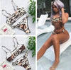 Bandage Bikini Swimwear Women's Bikini Swimsuit Ribbed Tie Side Bathing Suit Scrunch Butt String Thong Bikini Set by Stevvex