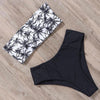 Bandage Bikini Swimwear Women Swimsuit High Waist Bikini Set Bathing Suit Push Up Women's Spaghetti Strap Bandeau Lace Up High Waist 2PCS Bikini Set by Stevvex
