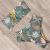 Bandage Bikini Swimwear Women Swimsuit High Waist Bikini Set Bathing Suit Push Up Women's Spaghetti Strap Bandeau Lace Up High Waist 2PCS Bikini Set by Stevvex
