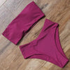 Bandage Bikini Swimwear Women Swimsuit High Waist Bikini Set Bathing Suit Push Up Women's Spaghetti Strap Bandeau Lace Up High Waist 2PCS Bikini Set by Stevvex