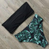Bandage Bikini Swimwear Women Swimsuit High Waist Bikini Set Bathing Suit Push Up Women's Spaghetti Strap Bandeau Lace Up High Waist 2PCS Bikini Set by Stevvex