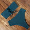 Bandage Bikini Swimwear Women Swimsuit High Waist Bikini Set Bathing Suit Push Up Women's Spaghetti Strap Bandeau Lace Up High Waist 2PCS Bikini Set by Stevvex