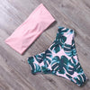 Bandage Bikini Swimwear Women Swimsuit High Waist Bikini Set Bathing Suit Push Up Women's Spaghetti Strap Bandeau Lace Up High Waist 2PCS Bikini Set by Stevvex