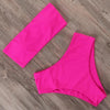 Bandage Bikini Swimwear Women Swimsuit High Waist Bikini Set Bathing Suit Push Up Women's Spaghetti Strap Bandeau Lace Up High Waist 2PCS Bikini Set by Stevvex