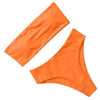 Bandage Bikini Swimwear Women Swimsuit High Waist Bikini Set Bathing Suit Push Up Women's Spaghetti Strap Bandeau Lace Up High Waist 2PCS Bikini Set by Stevvex