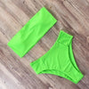 Bandage Bikini Swimwear Women Swimsuit High Waist Bikini Set Bathing Suit Push Up Women's Spaghetti Strap Bandeau Lace Up High Waist 2PCS Bikini Set by Stevvex