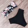 Bandage Bikini Swimwear Women Swimsuit High Waist Bikini Set Bathing Suit Push Up Women's Spaghetti Strap Bandeau Lace Up High Waist 2PCS Bikini Set by Stevvex