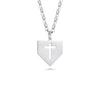 Baseball Home Plate Cross Necklace