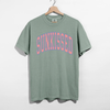 Sunkissed Graphic Tee – Summer Vintage College Font T-Shirt by Hey Jude Graphic Tees