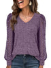 Lace Sleeve V-Neck T-Shirt by Simply Love