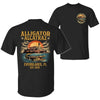 Retro Alligator Alcatraz T-Shirt – Funny Florida Everglades Double-Sided Tee, Southern Swamp Humor Shirt for Men & Women by Dog Mom Hat