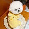 Pet Little Yellow Chicken Four-Legged Outfit Small Puppy Dog Clothes by My Store