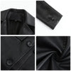 Women’s Long Leather Trench Coat – Fashion Outerwear by FitiqueFit