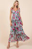 Layered Floral Sweetheart Neck Maxi Dress – Elegant and Romantic Floral Maxi Dress with Feminine Sweetheart Neckline by Stevvex