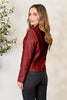Women Classic Neck Zip-Up Jacket For Everyday Wear Elegant Girls Jacket by Stevvex