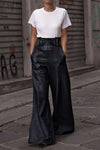 High Waist Wide Flare Pants