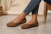 Women’s Low-Cut Round Toe Loafers – Slip-On Flat Casual Shoes by FitiqueFit