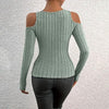 Women's Ribbed Long Sleeve Top by FitiqueFit