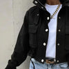 Women’s stand collar drawstring hem jacket by FitiqueFit